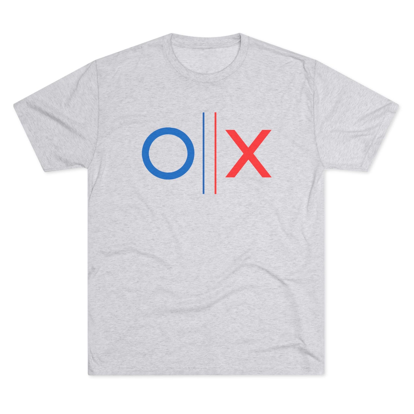 Democratic Process Voting Tee | Blue O vs Red X Shirt
