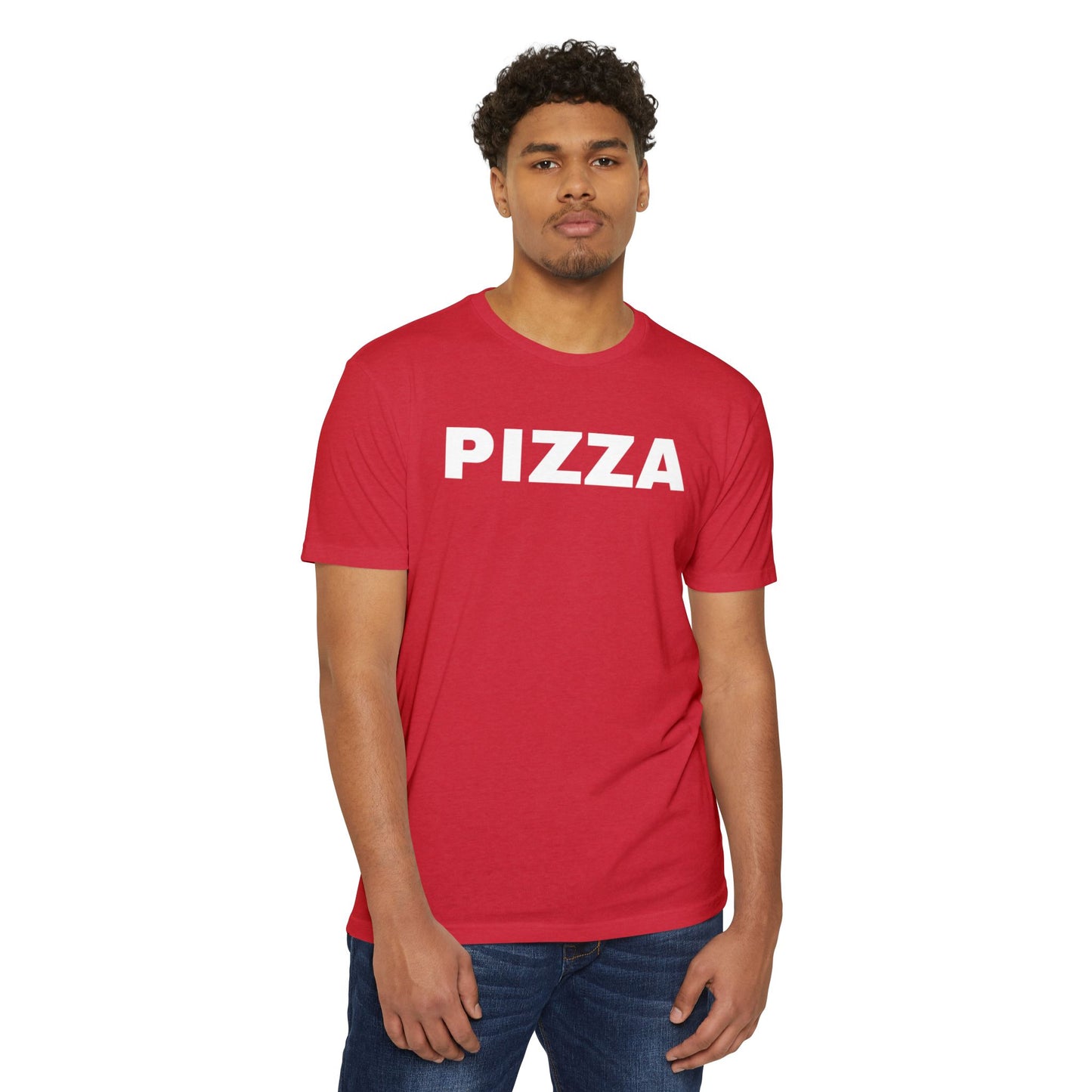 Pizza Lover's Unisex Tee, Foodie Graphic Shirt, Pizza T-Shirt, Cotton-Poly Blend