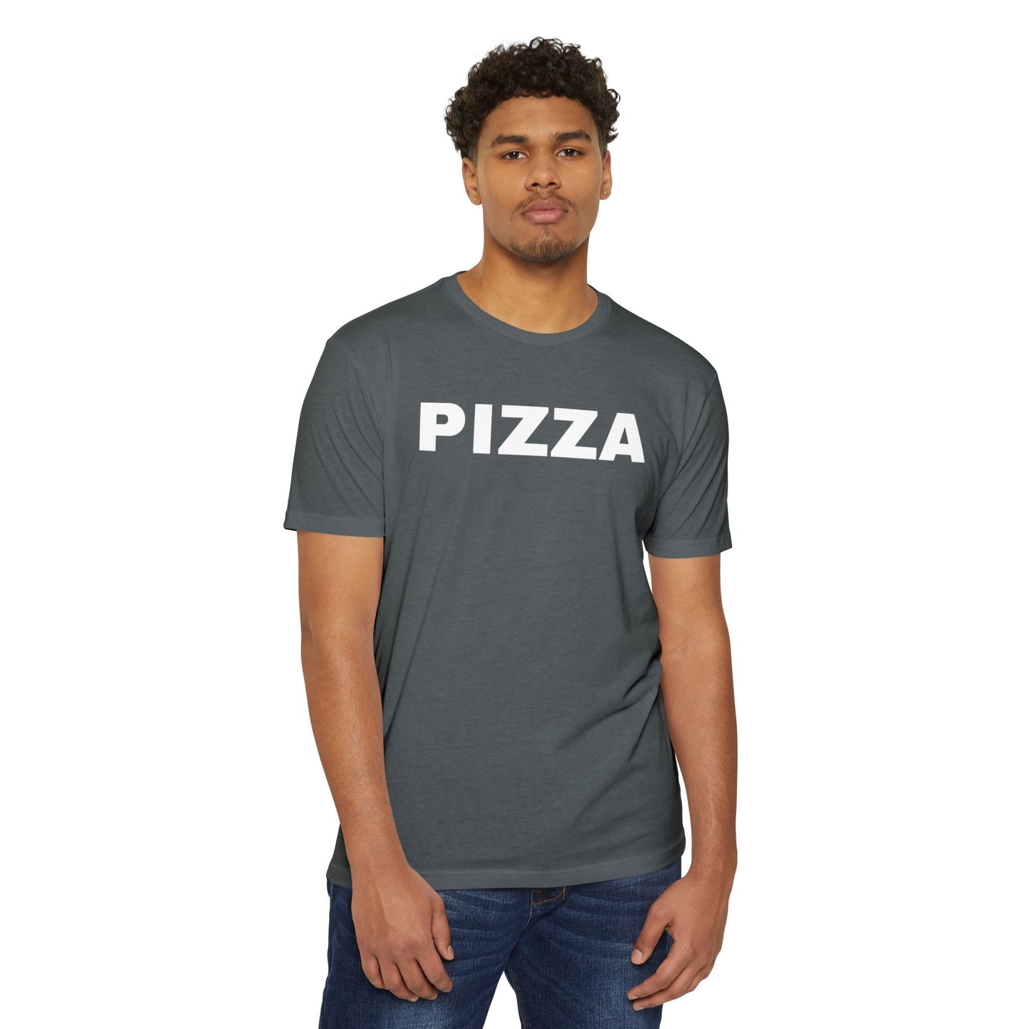 Pizza Lover's Unisex Tee, Foodie Graphic Shirt, Pizza T-Shirt, Cotton-Poly Blend