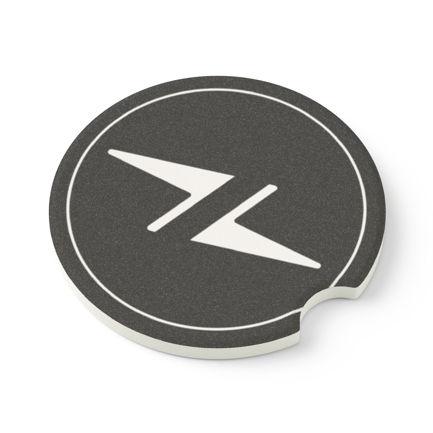 Hekili Thunder Coasters for Car and Truck Cup Holders, Absorbent Soapstone Drink Coasters for Vehicle Cupholders