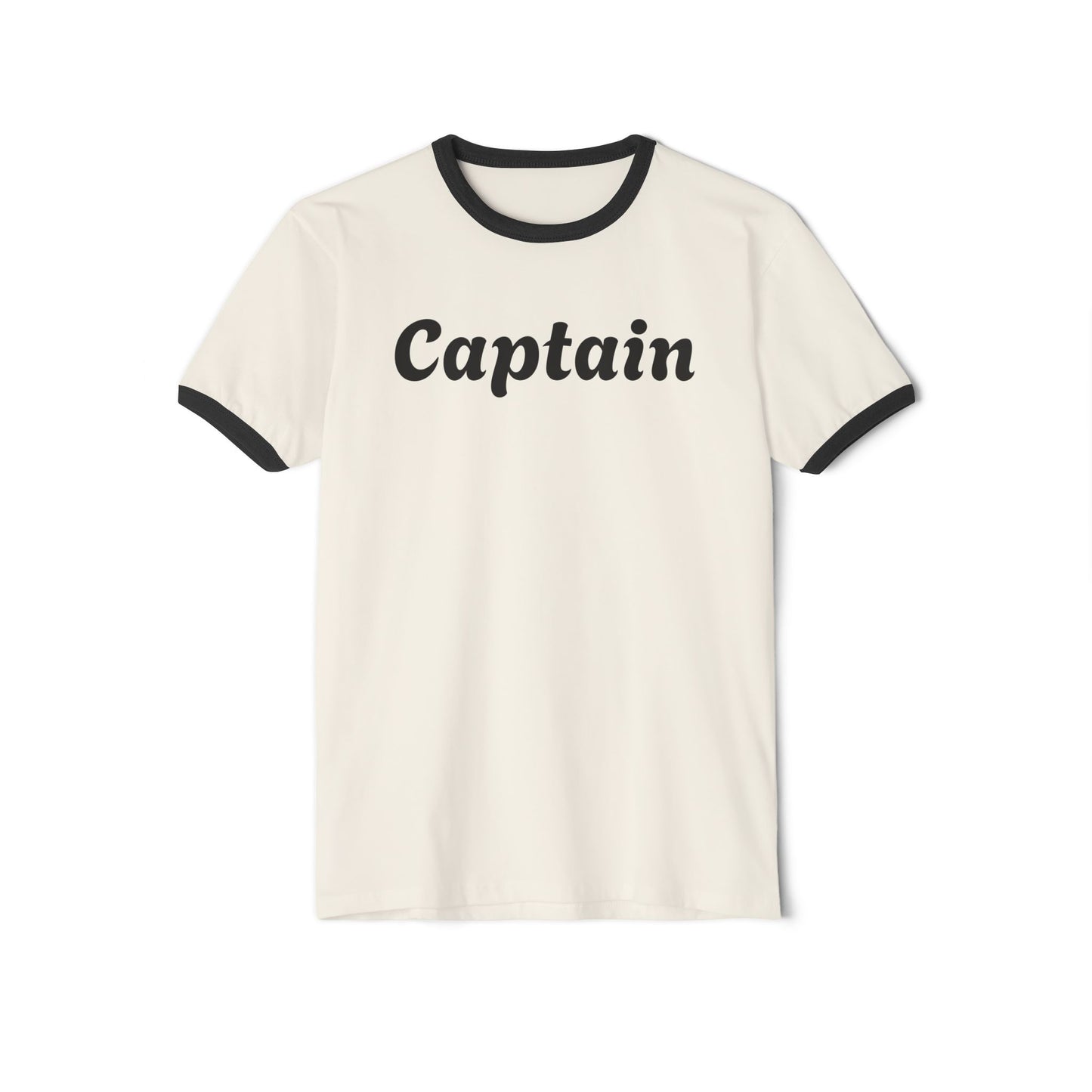 Team Captain Shirt | Classic Retro Cotton Ringer Tee