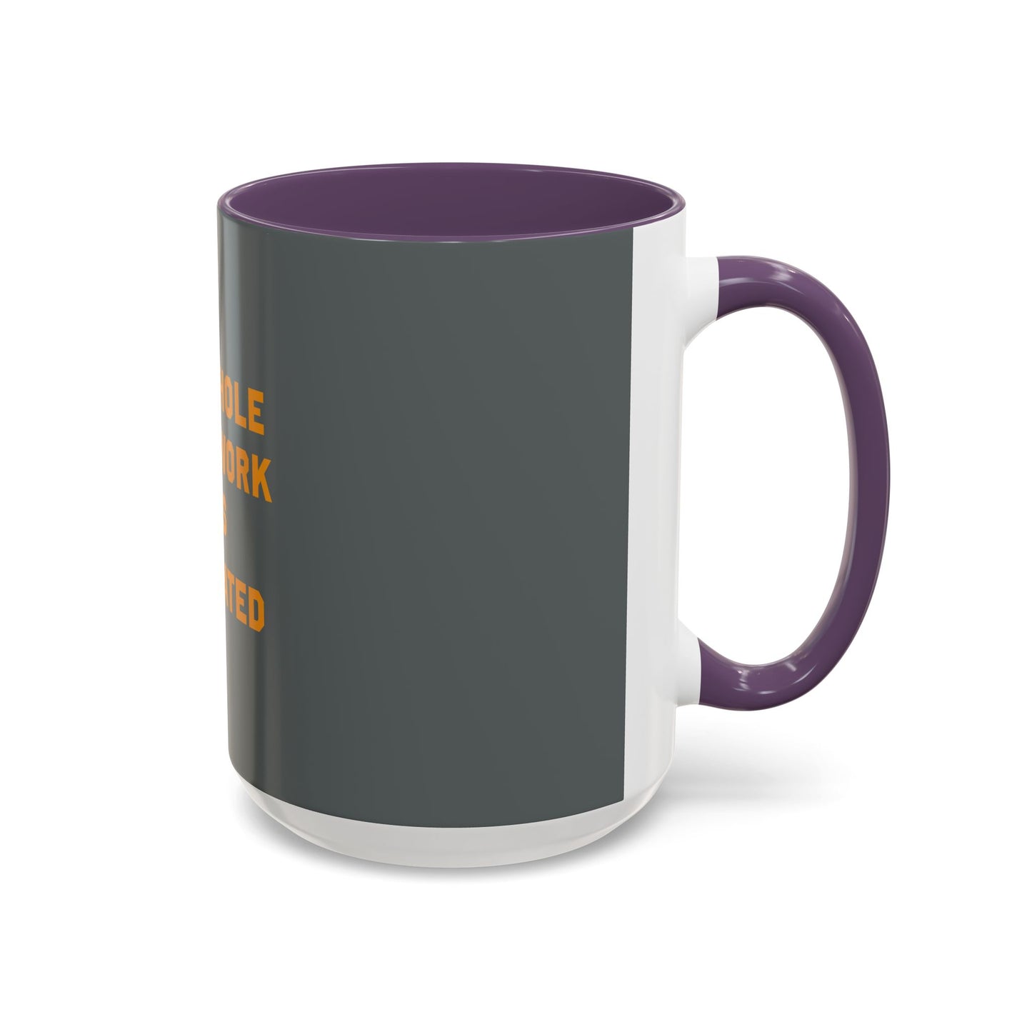 Teamwork Is Overrated Coffee Mug | Snarky Robot Humor Cup