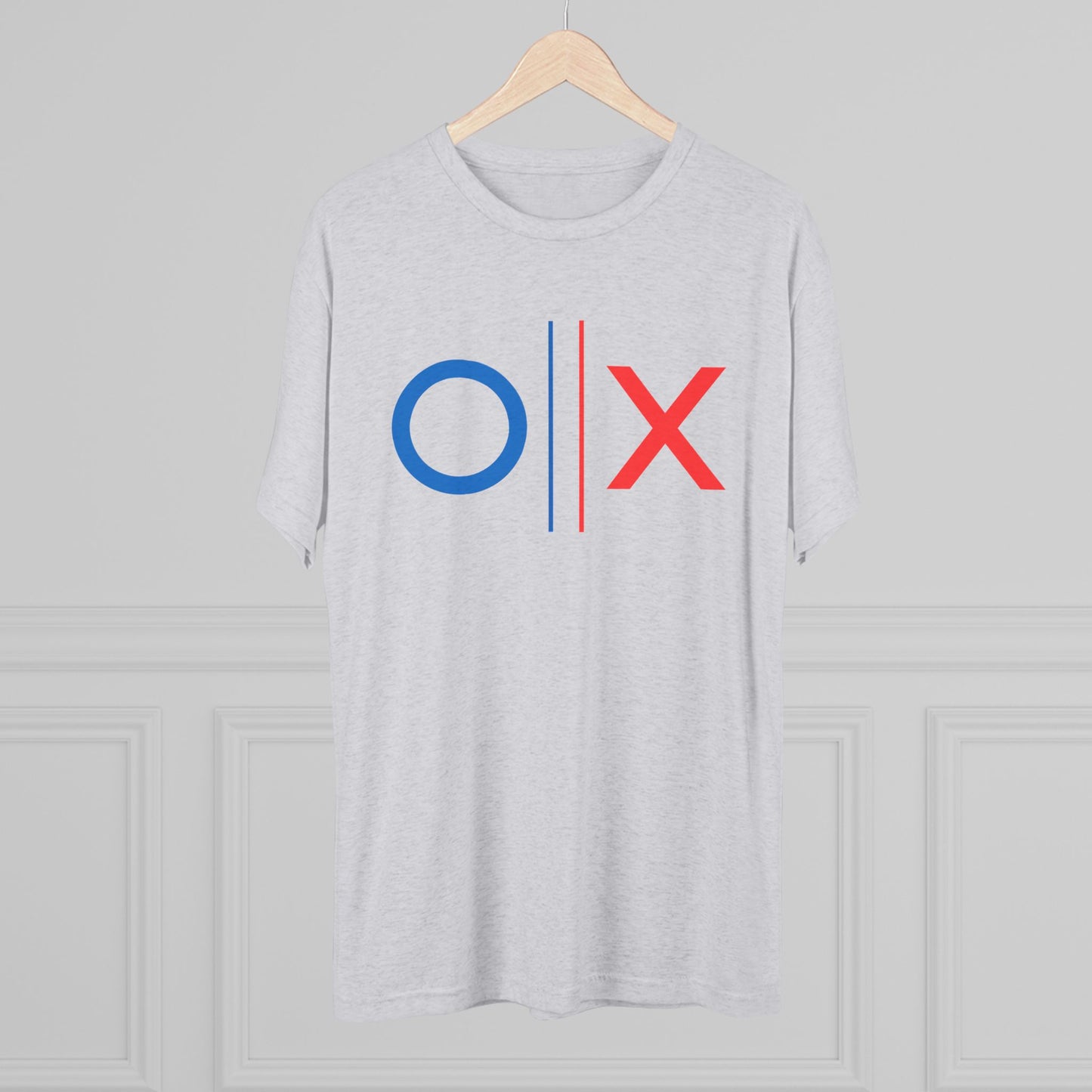 Democratic Process Voting Tee | Blue O vs Red X Shirt