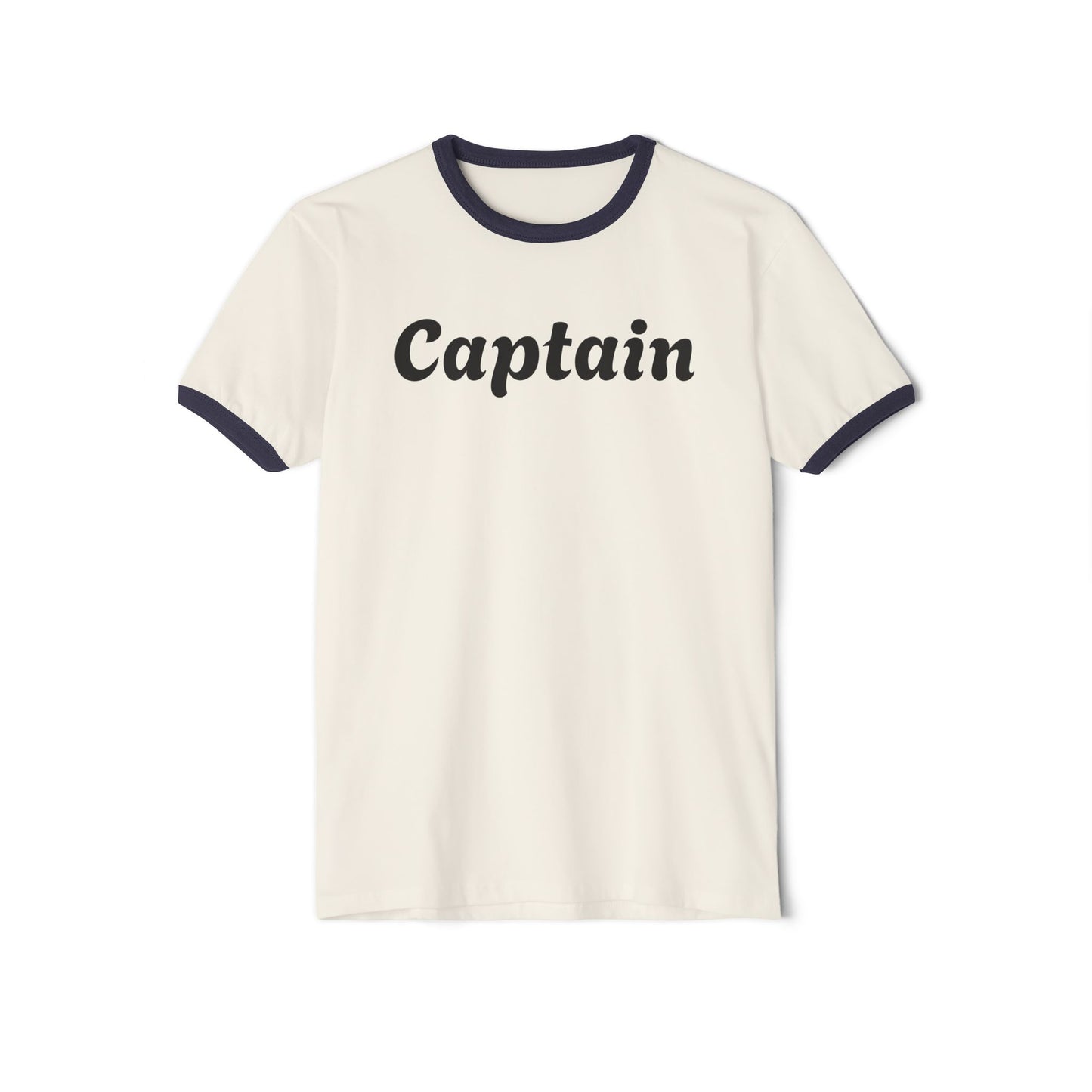 Team Captain Shirt | Classic Retro Cotton Ringer Tee