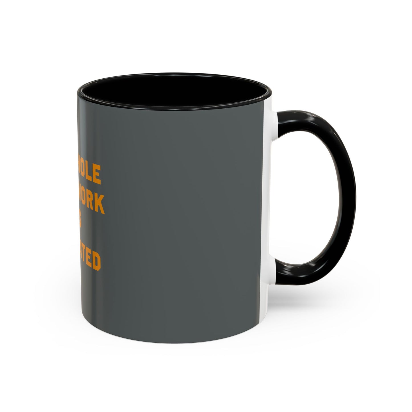 Teamwork Is Overrated Coffee Mug | Snarky Robot Humor Cup