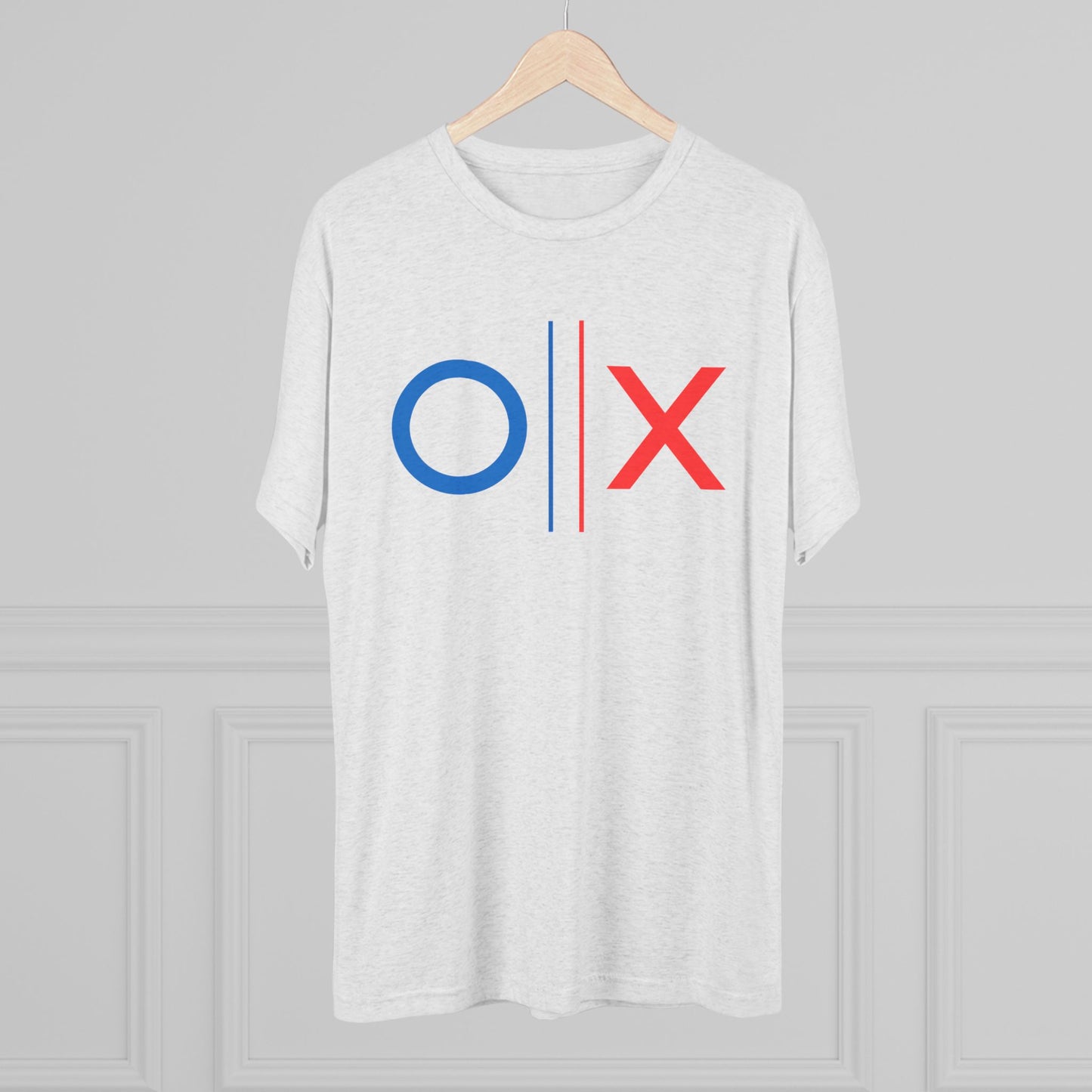 Democratic Process Voting Tee | Blue O vs Red X Shirt