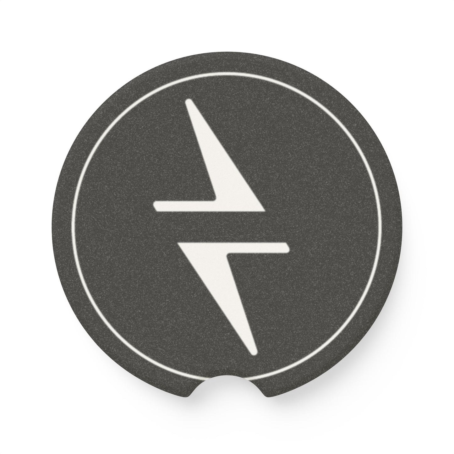 Hekili Thunder Coasters for Car and Truck Cup Holders, Absorbent Soapstone Drink Coasters for Vehicle Cupholders