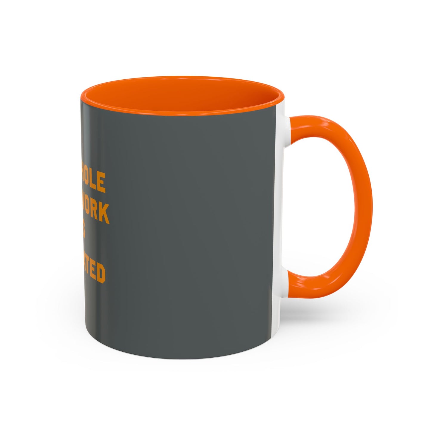 Teamwork Is Overrated Coffee Mug | Snarky Robot Humor Cup