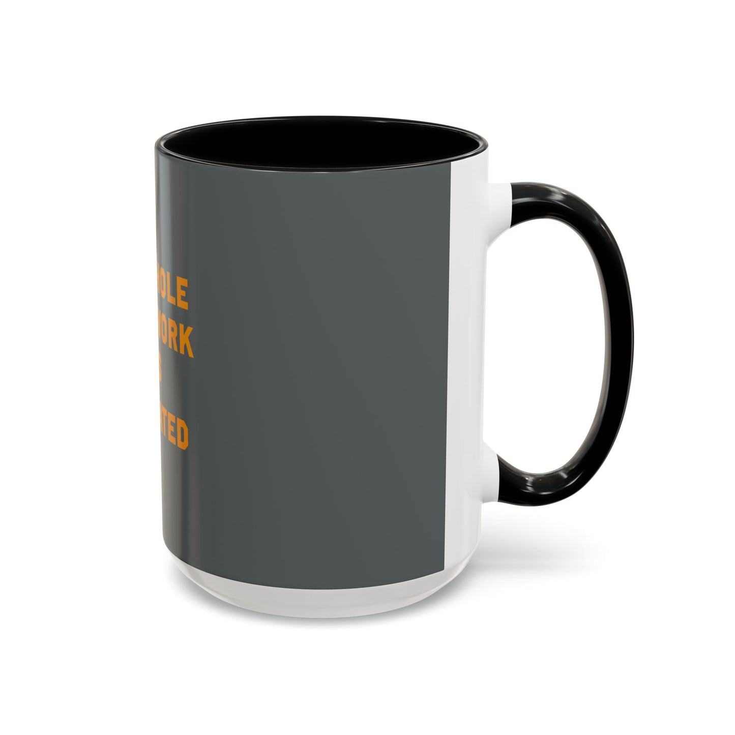 Teamwork Is Overrated Coffee Mug | Snarky Robot Humor Cup