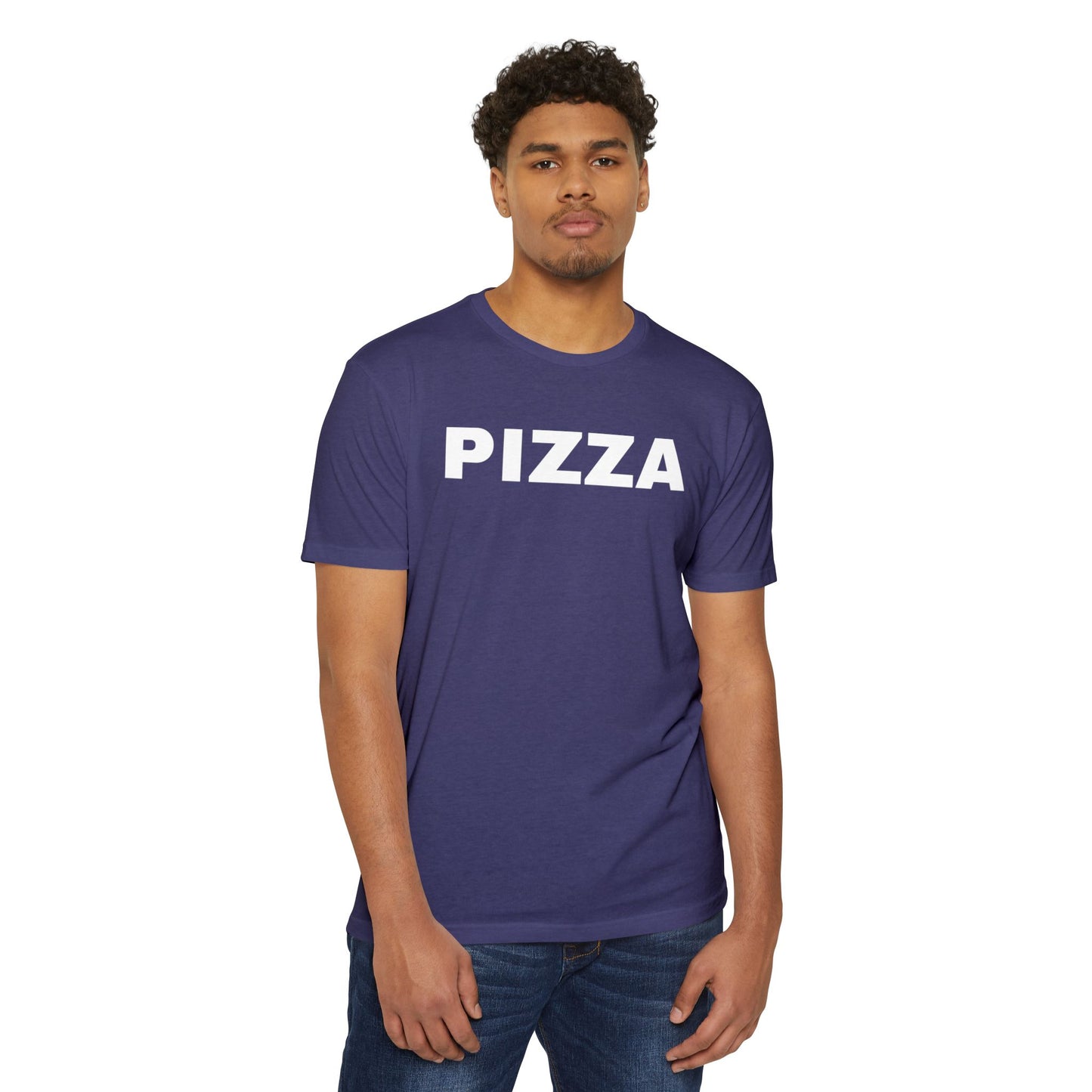Pizza Lover's Unisex Tee, Foodie Graphic Shirt, Pizza T-Shirt, Cotton-Poly Blend