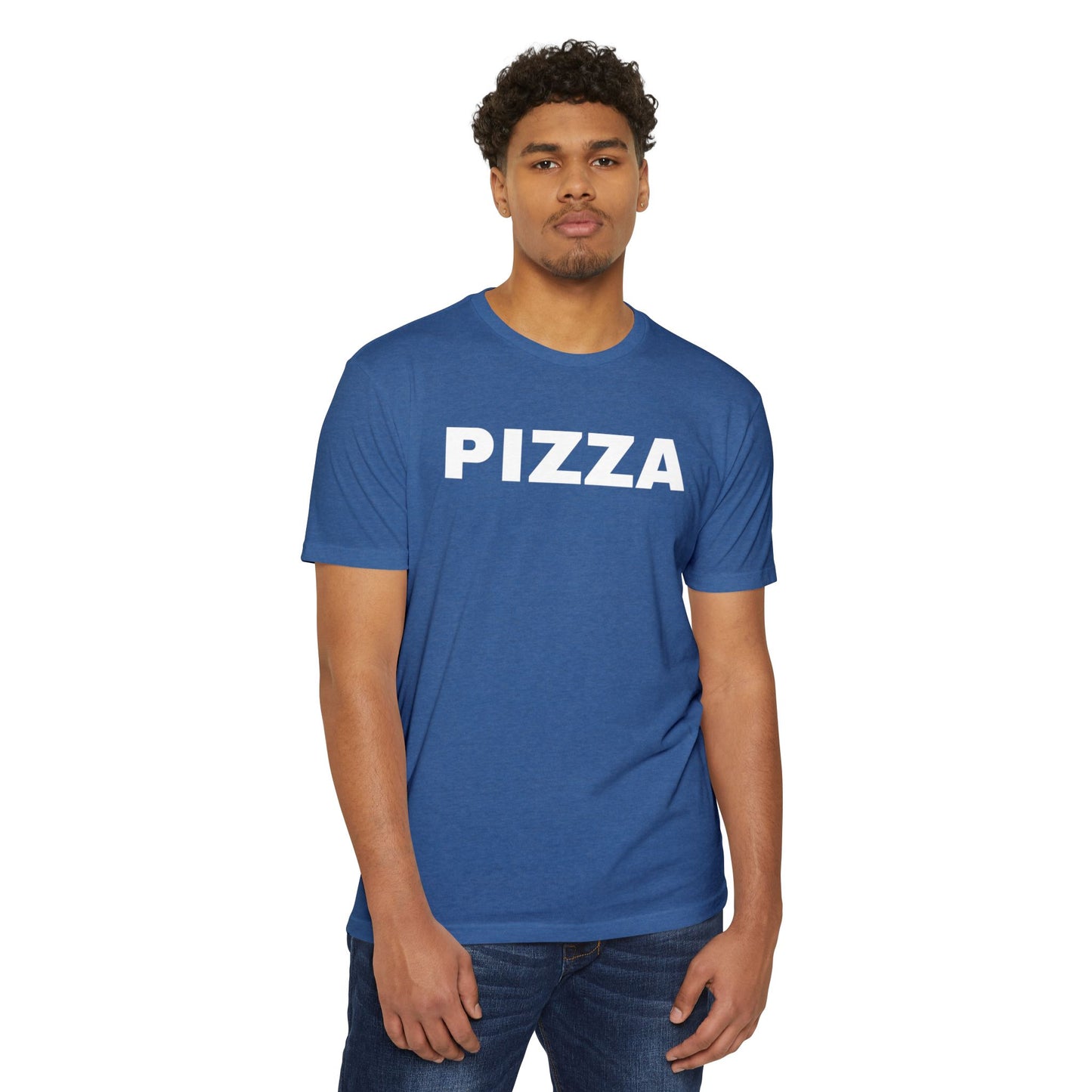 Pizza Lover's Unisex Tee, Foodie Graphic Shirt, Pizza T-Shirt, Cotton-Poly Blend