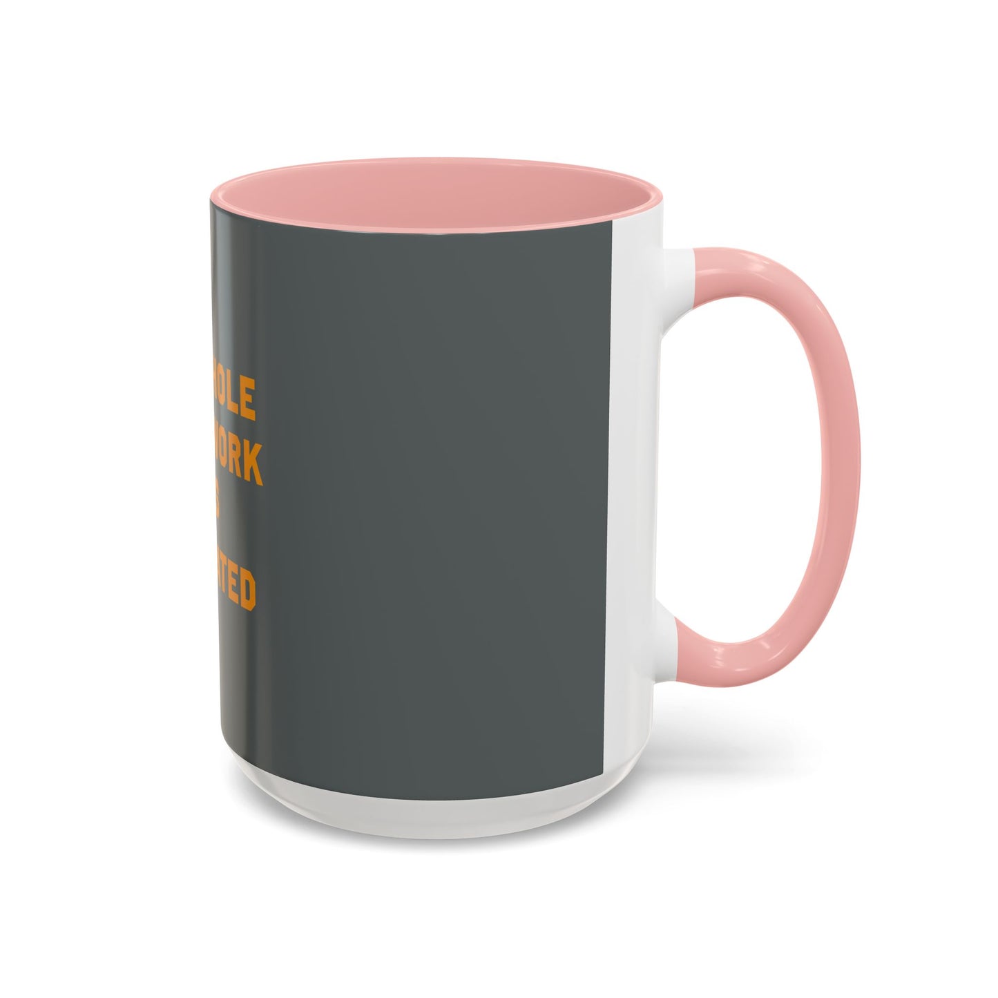 Teamwork Is Overrated Coffee Mug | Snarky Robot Humor Cup