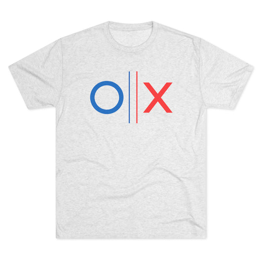 Democratic Process Voting Tee | Blue O vs Red X Shirt