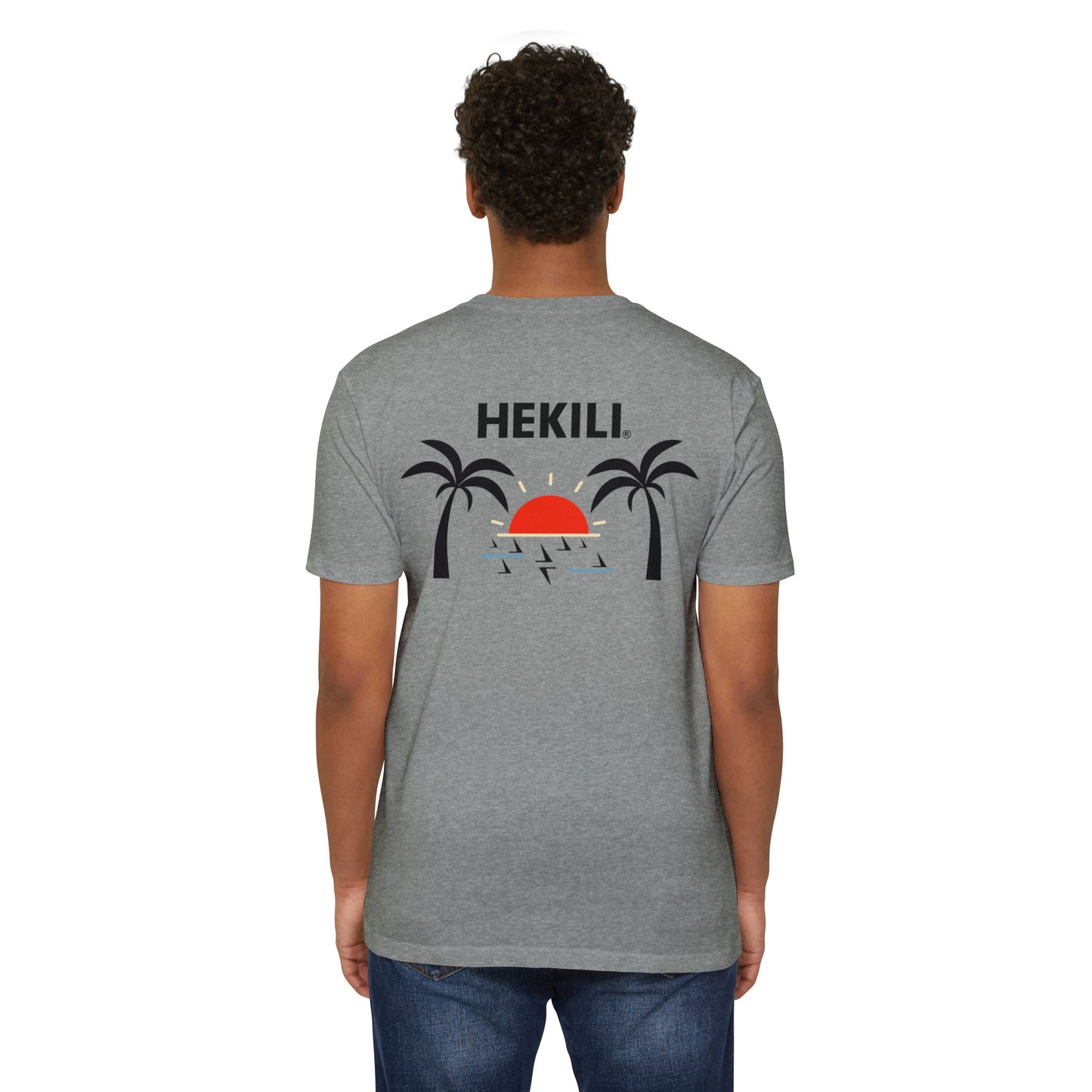 Hekili Hawaiian Beach T-Shirt | Cotton Poly Blend