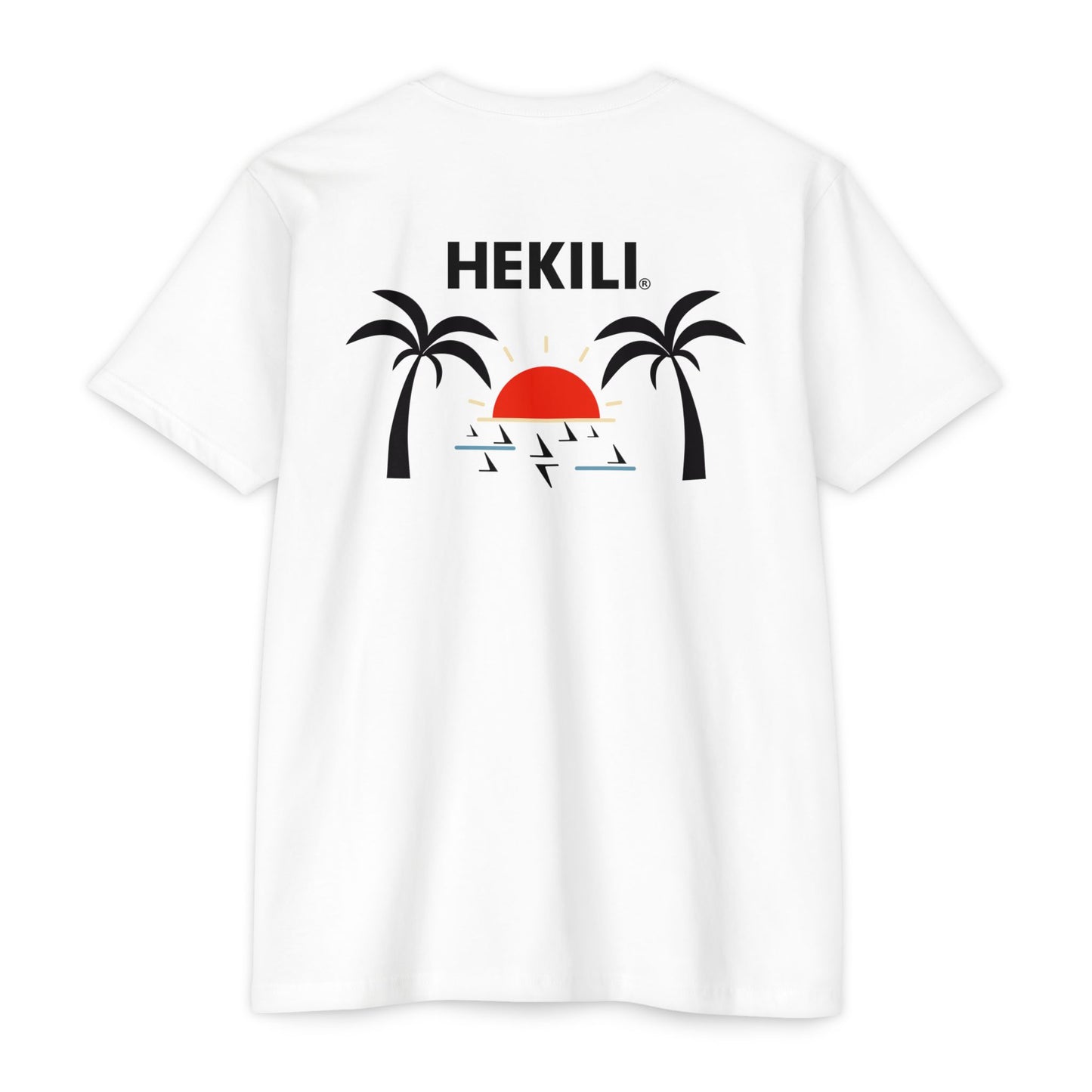 Hekili Hawaiian Beach T-Shirt | Cotton Poly Blend