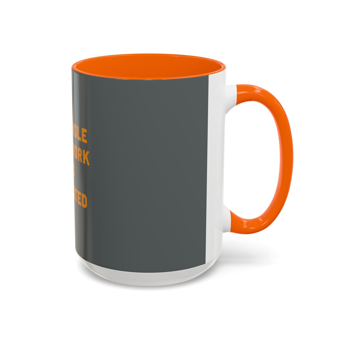 Teamwork Is Overrated Coffee Mug | Snarky Robot Humor Cup