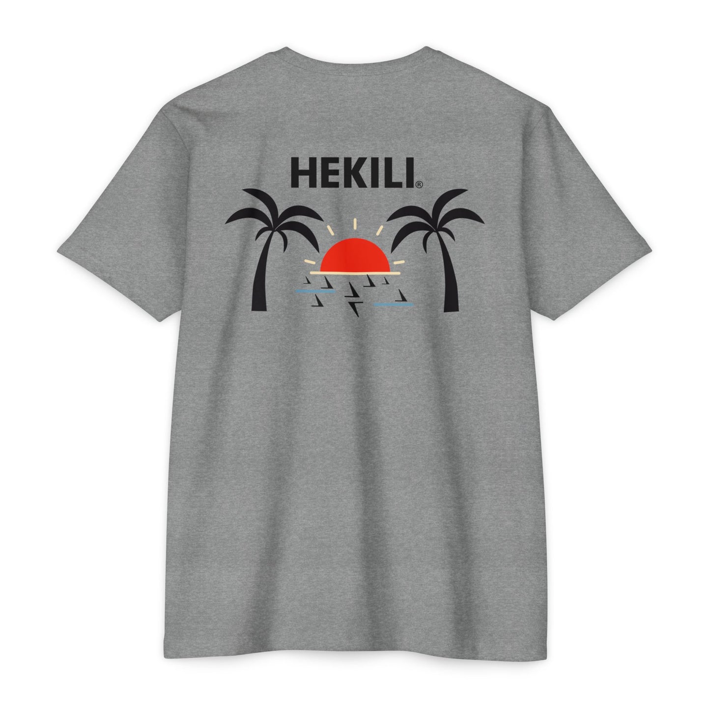 Hekili Hawaiian Beach T-Shirt | Cotton Poly Blend